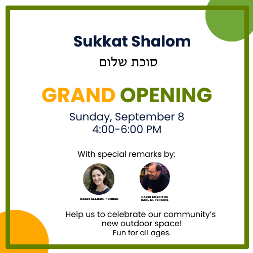 Sukkat Shalom Grand Opening